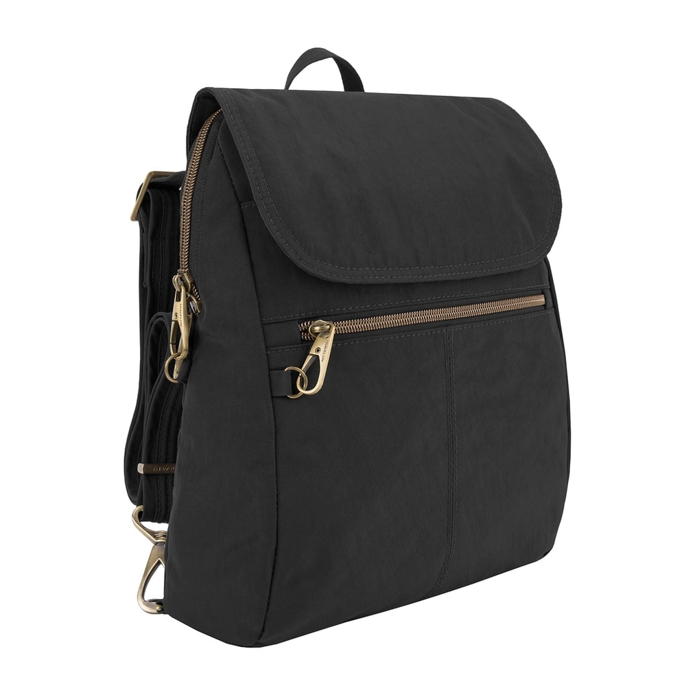 Travelon anti-theft signature slim backpack, black